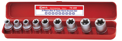 Kromajlı Torx Lokma Takımı